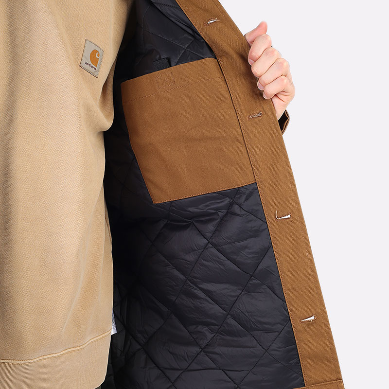 мужская коричневая куртка Carhartt WIP Highland Jacket I029456-h brwn offroad - цена, описание, фото 9